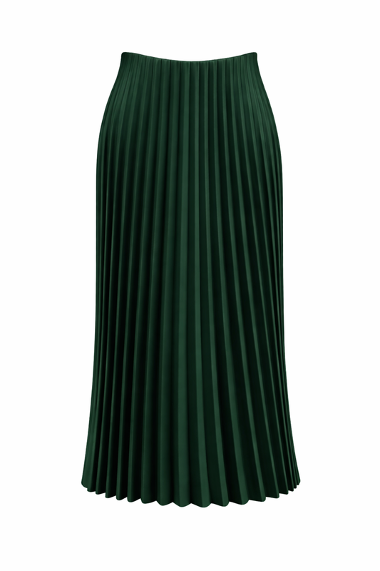 Emerald Green Plisse Skirt