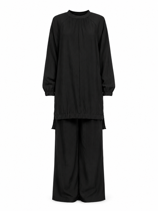 Black Wrinkled Set