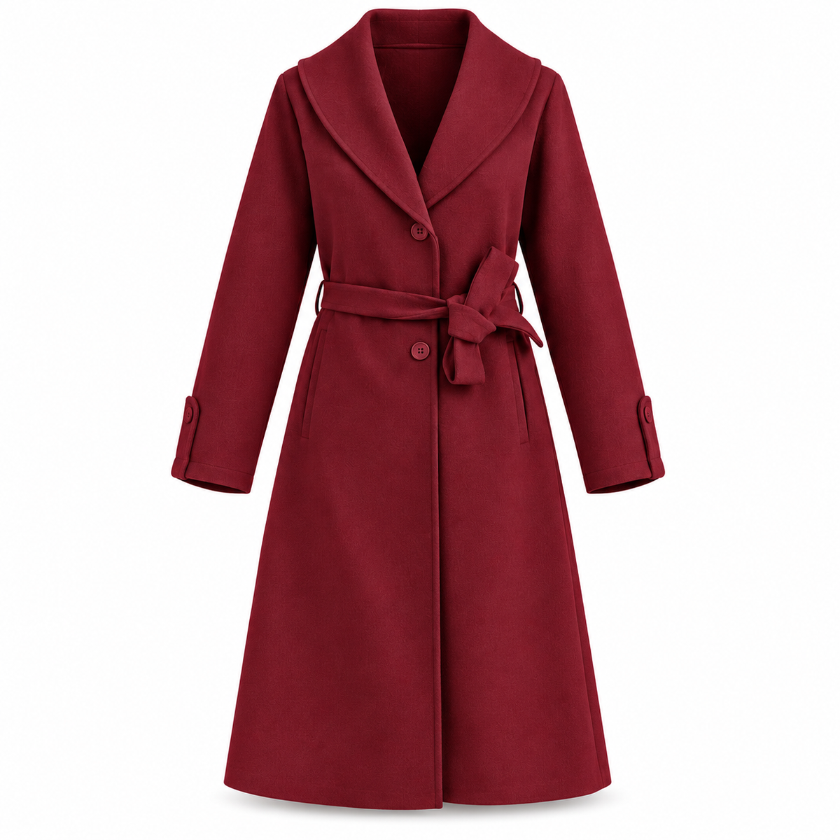 AVELLA BURGANDY COAT