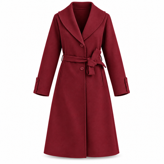AVELLA BURGANDY COAT