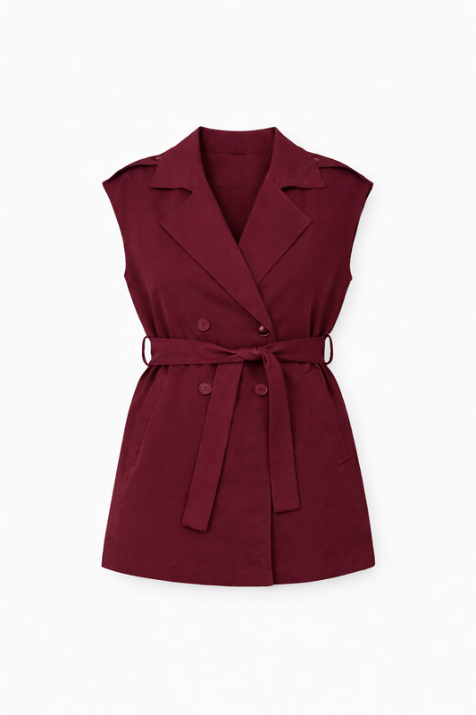 Bordeaux Short Vest