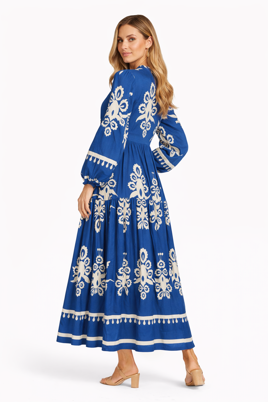 Motif Viscose Dress Gitane blue
