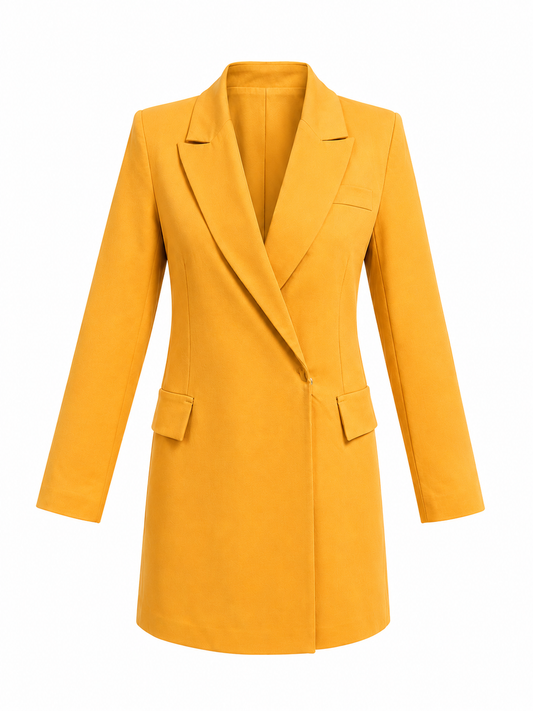 Mustard Long Blazer