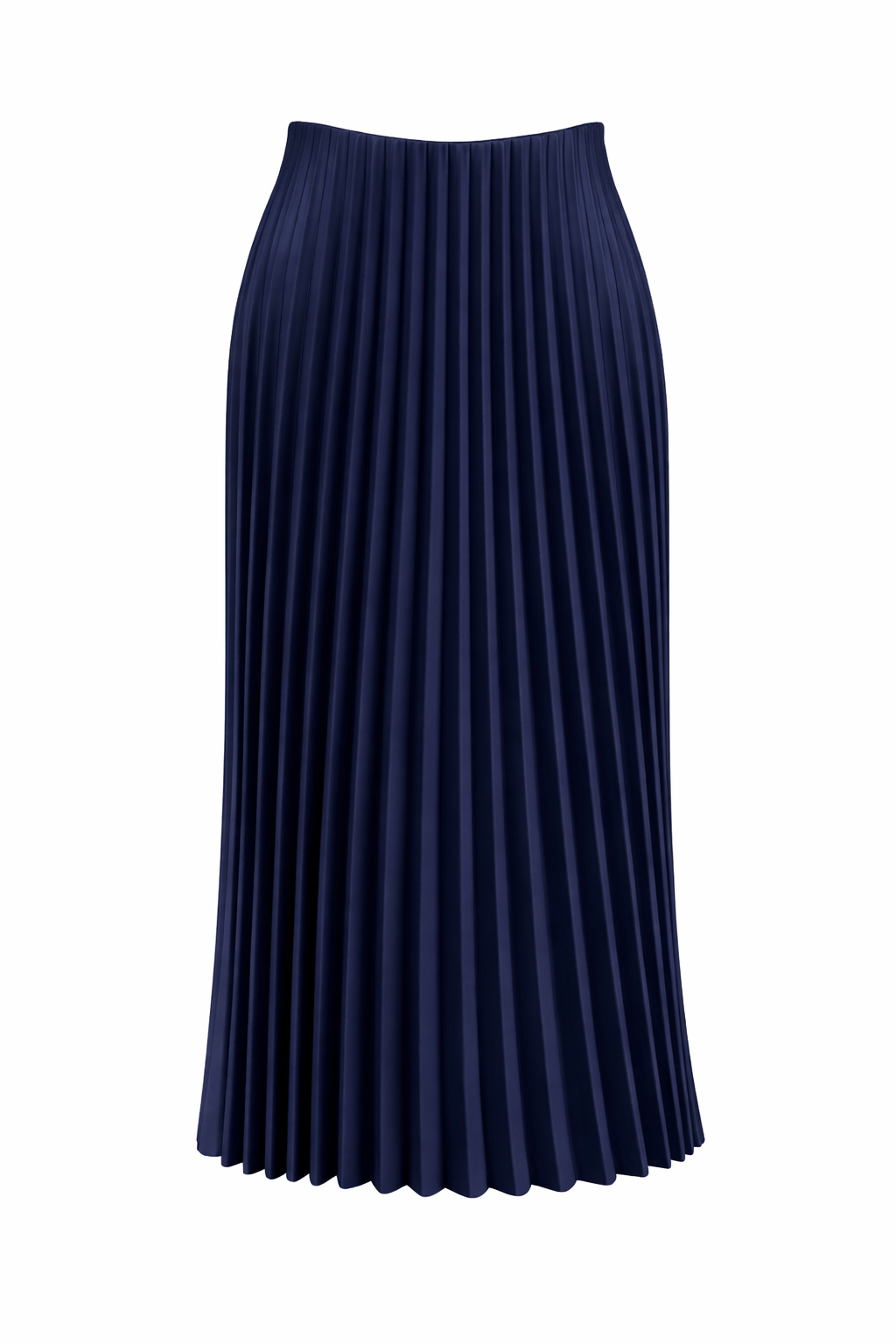 Navy Plisse Skirt