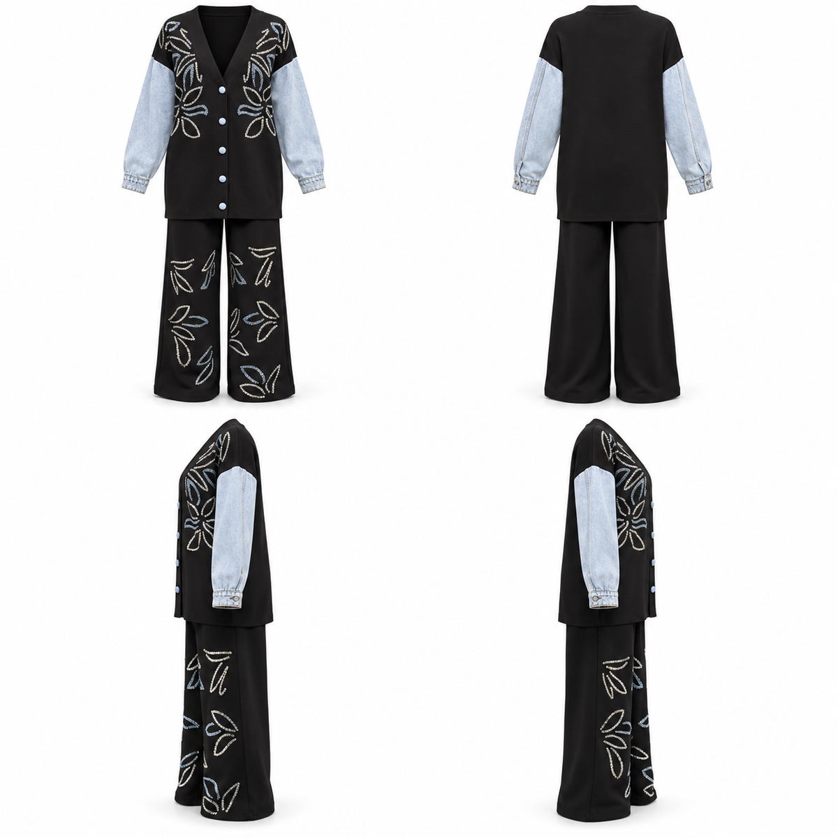 ELVA BLOOM SET Black
