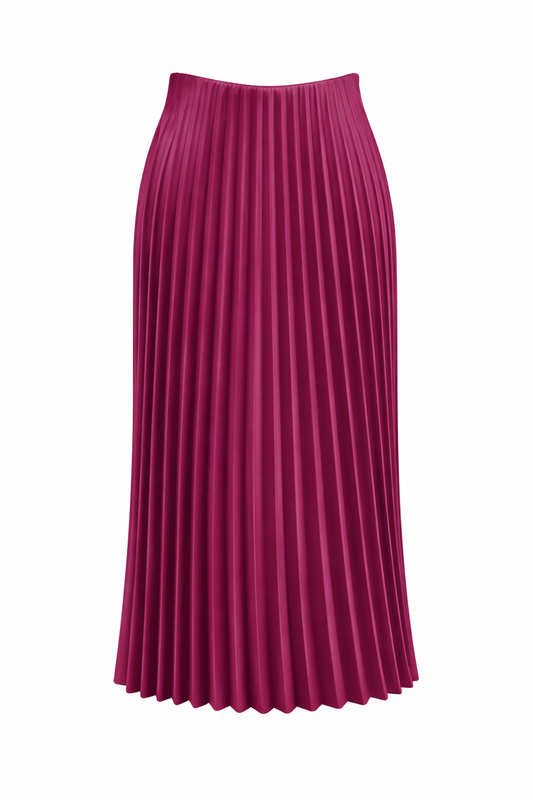 Purple Plisse Skirt