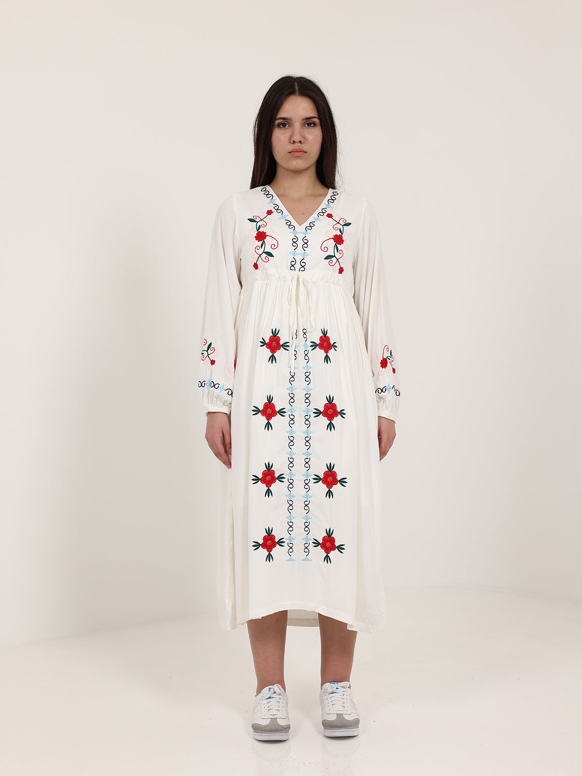 Red Summer linen dresses
