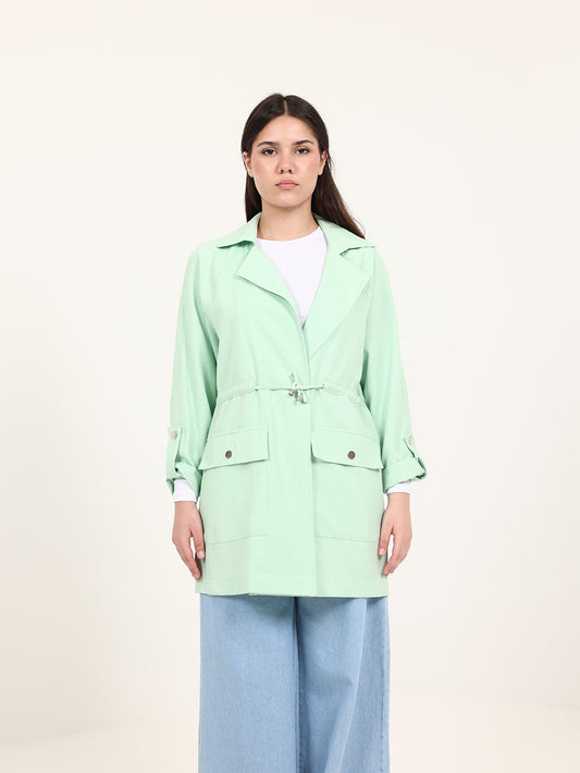 Light Green Urban Waist Blazer