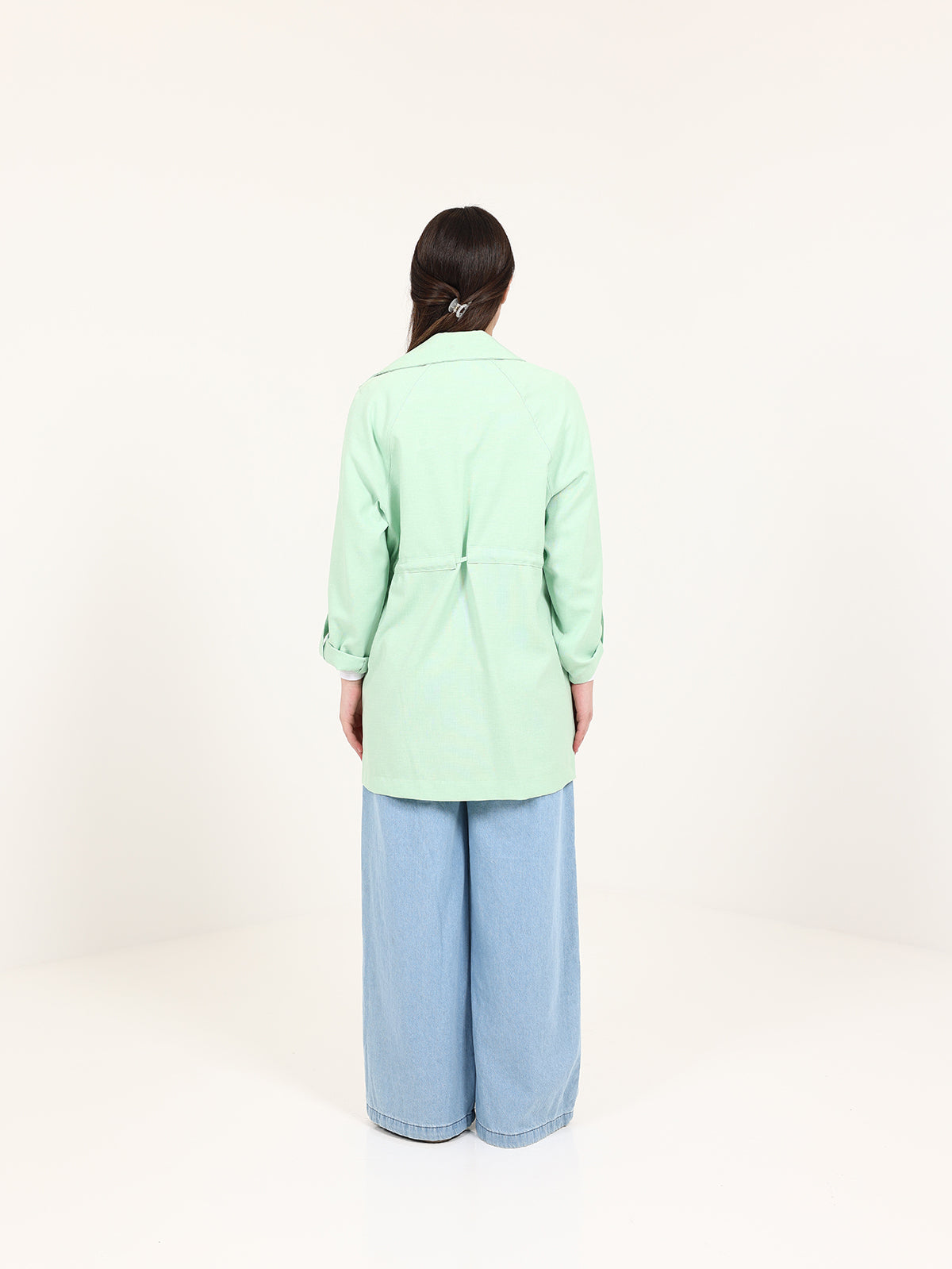 Light Green Urban Waist Blazer