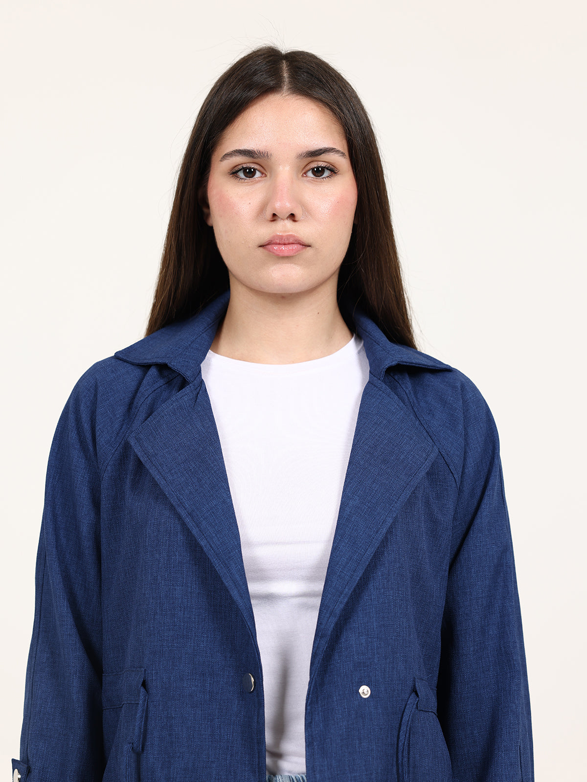 Navy Blue Urban Waist Blazer