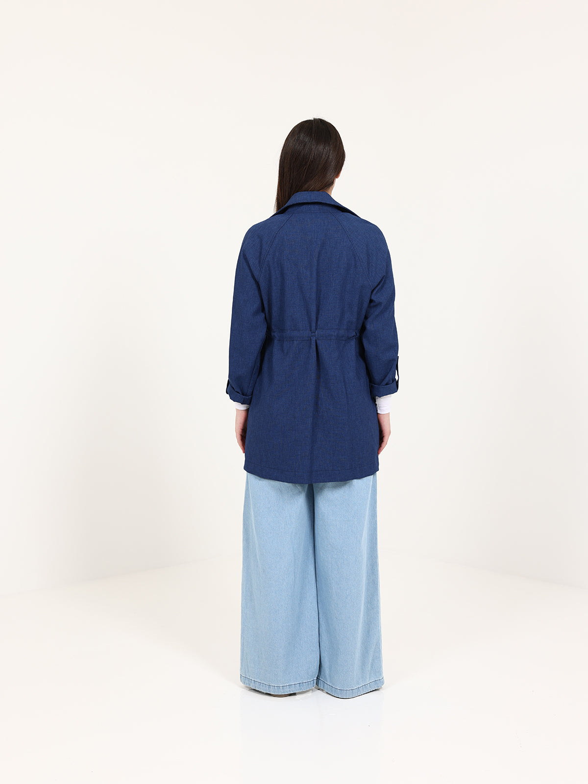 Navy Blue Urban Waist Blazer
