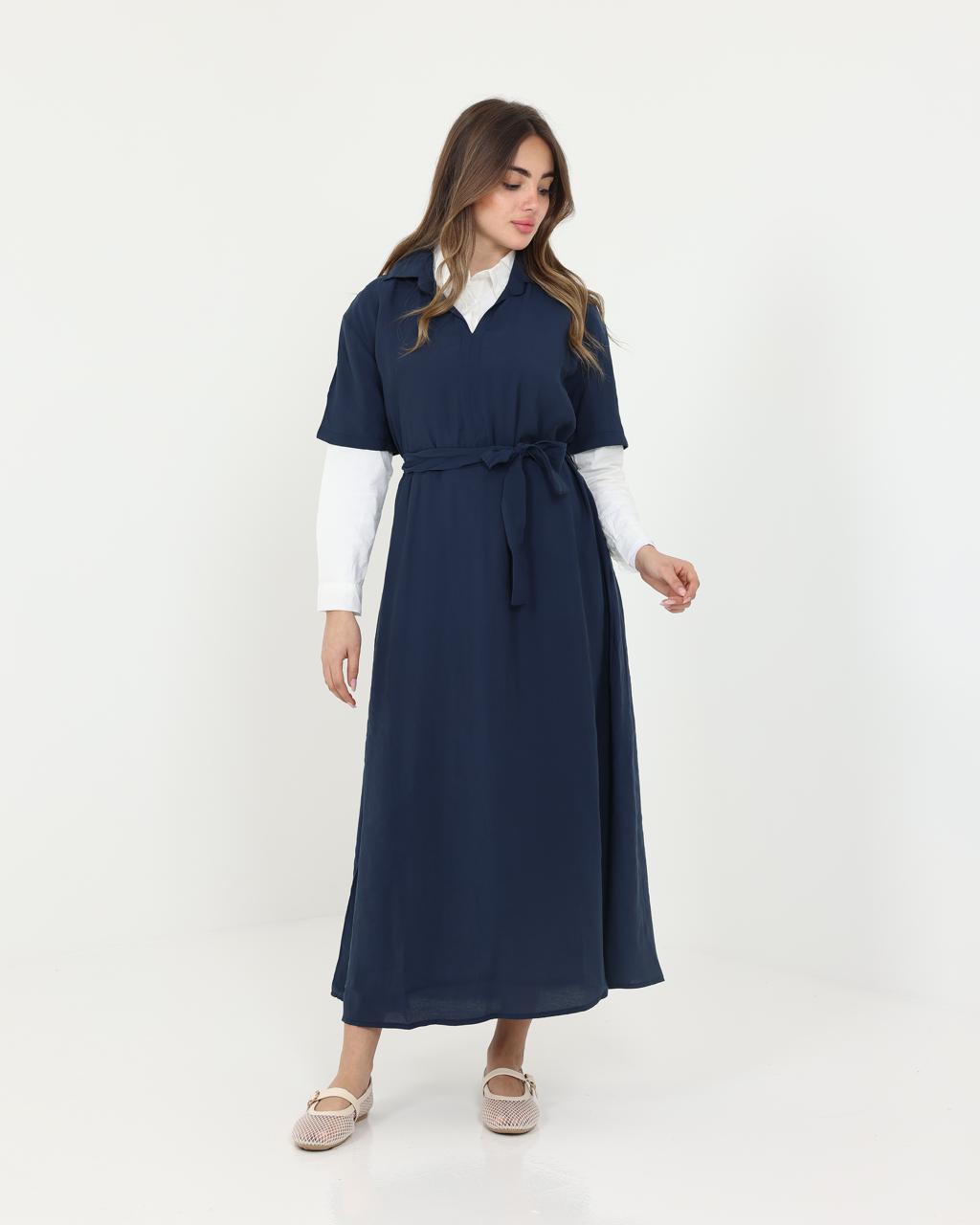 Navy Modal Long Vest