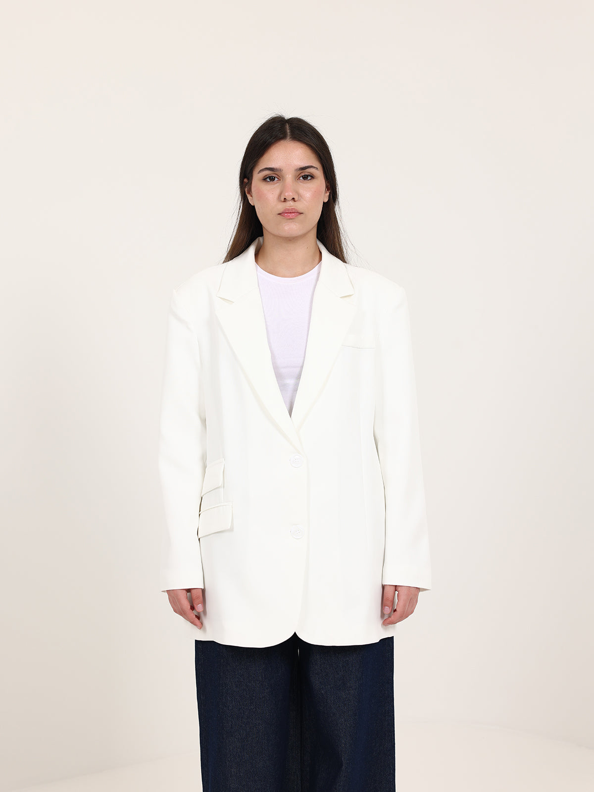 Off-White Left Pockets Oversized Blazer