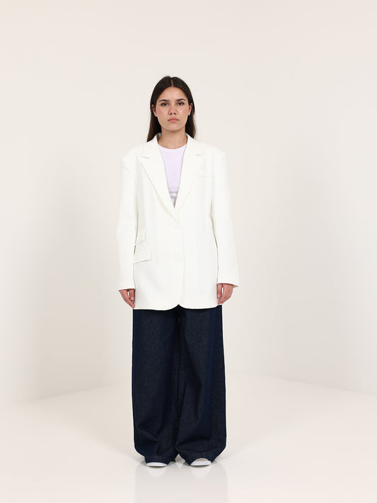 Off-White Left Pockets Oversized Blazer