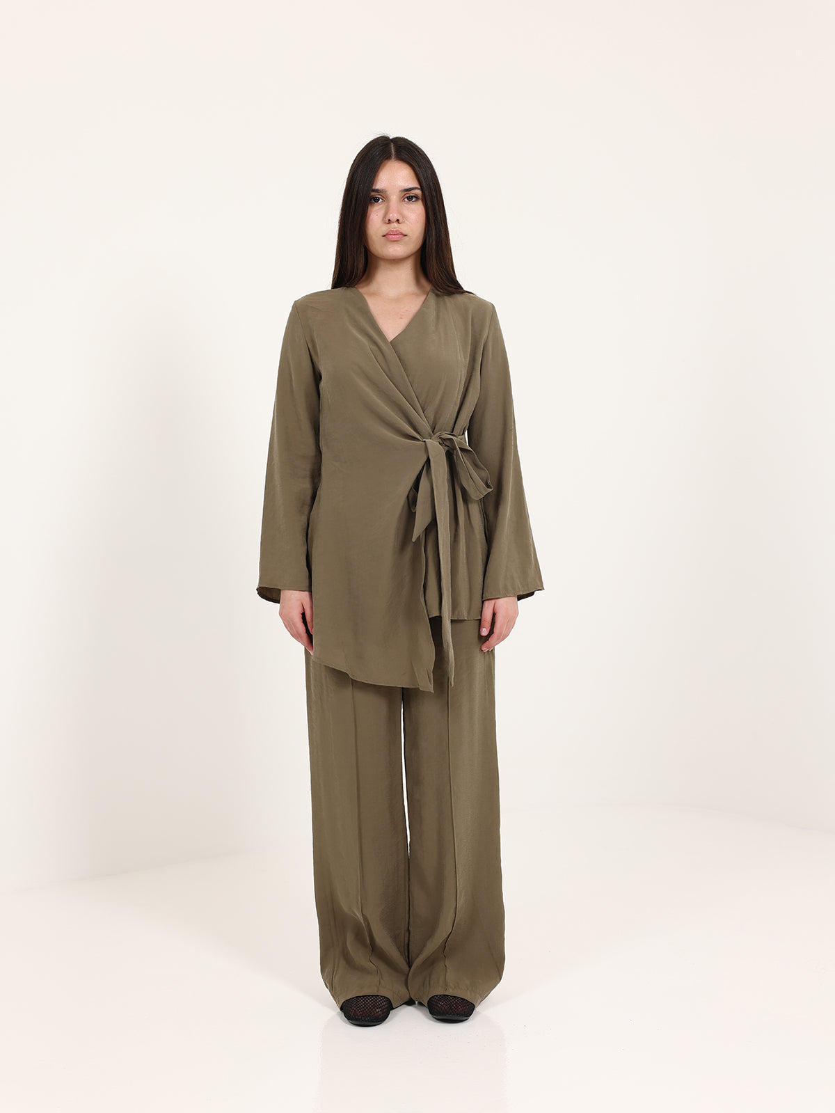 Olive Green Wrap Style Set