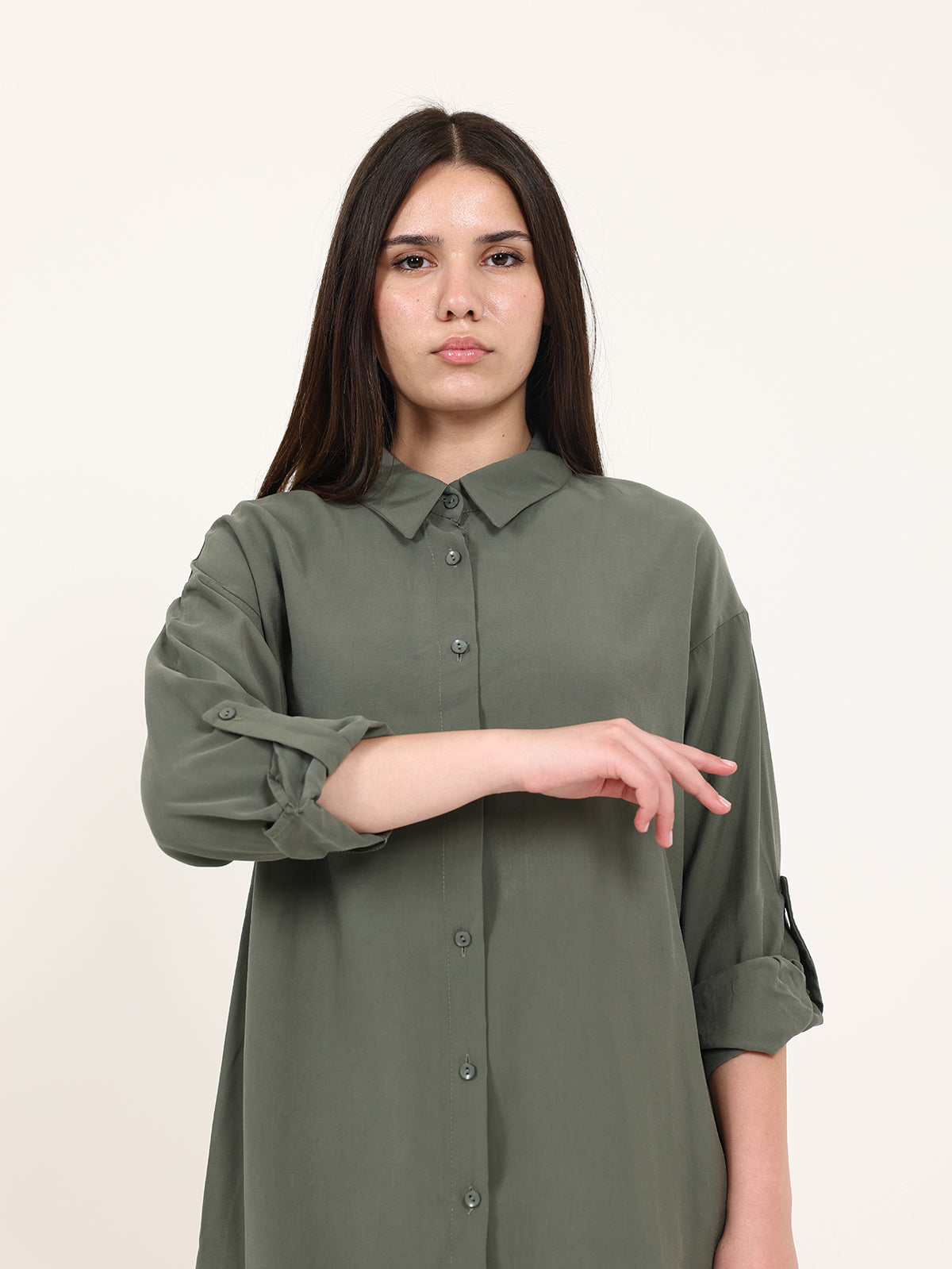 Olive High-Low Hem Modal Set