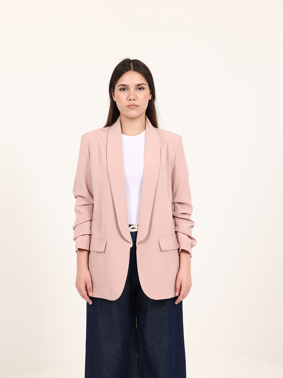 Pudra Rushed Sleeves Blazer