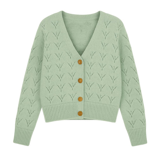 NELA CARDIGAN Mint Green