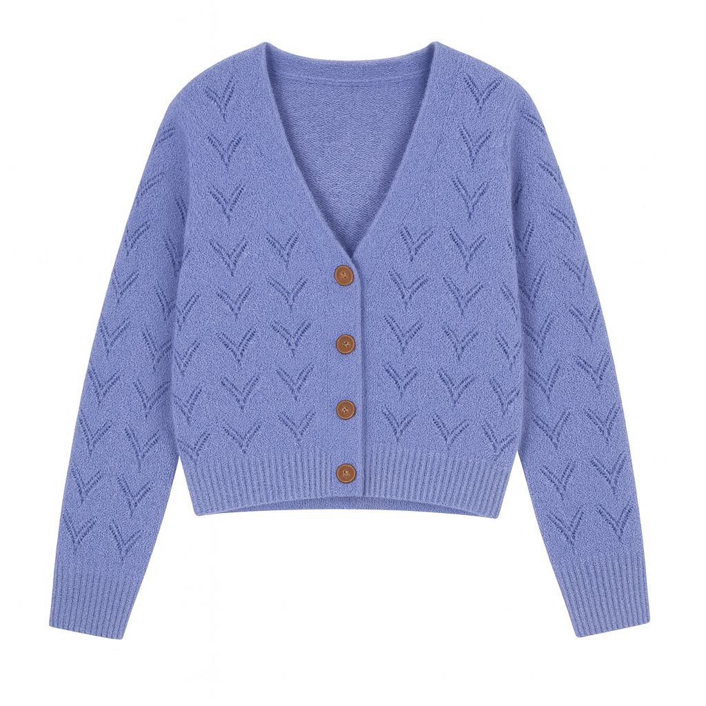 NELA CARDIGAN Purple