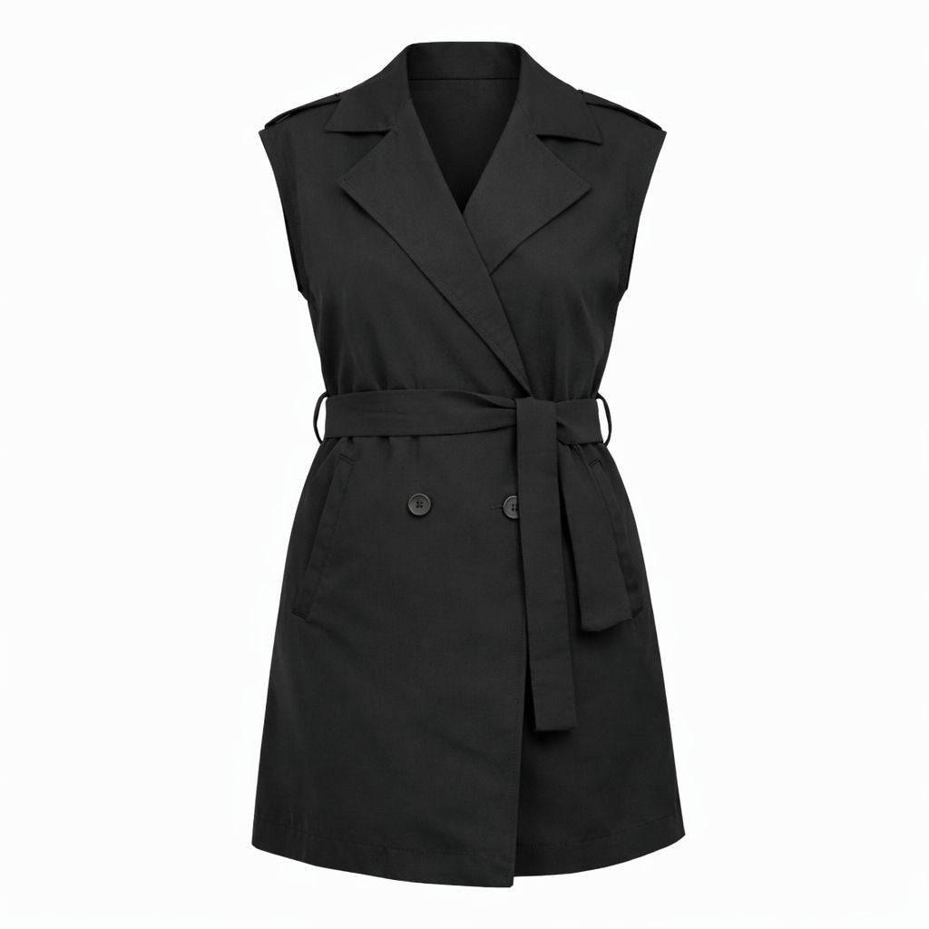 Long Black Vest