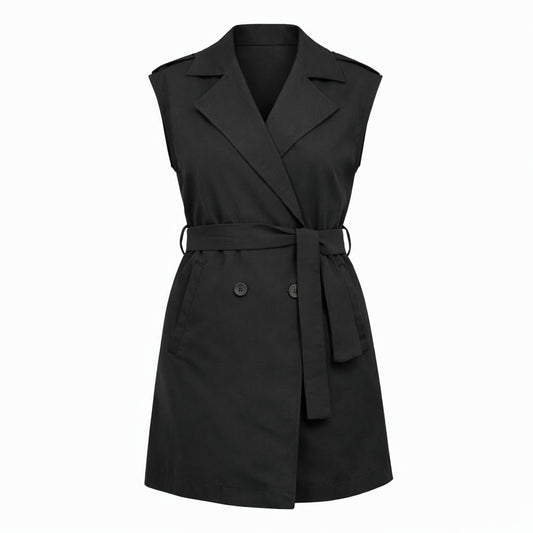 Long Black Vest
