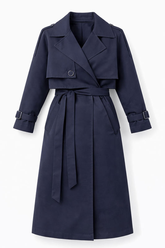 VEYA TRENCH COAT Navy