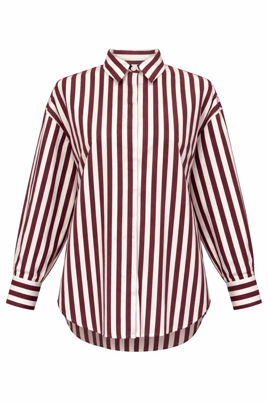 MELRA SHIRT Burgundy