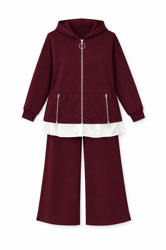 ELVA SET Burgandy